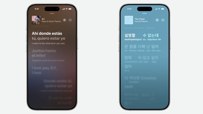 Tính năng Lyrics Translation trong ứng dụng Apple Music