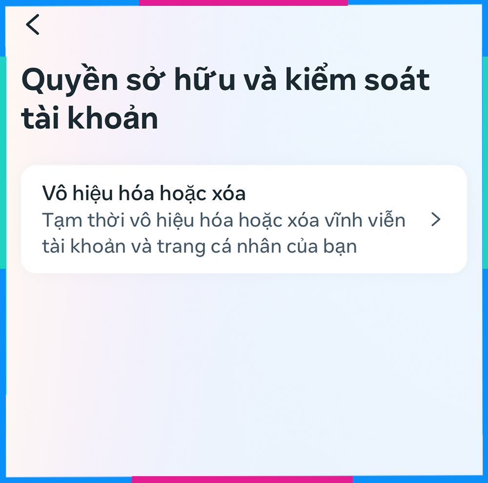 Vô hiệu hóa tài khoản Instagram trên iPhone B3