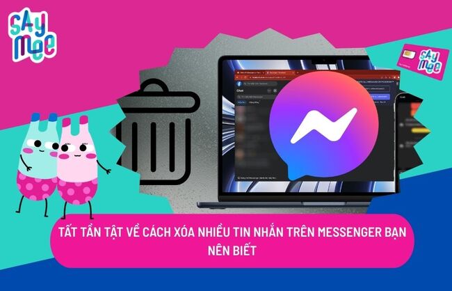xoá nhiều tin nhắn trên messenger